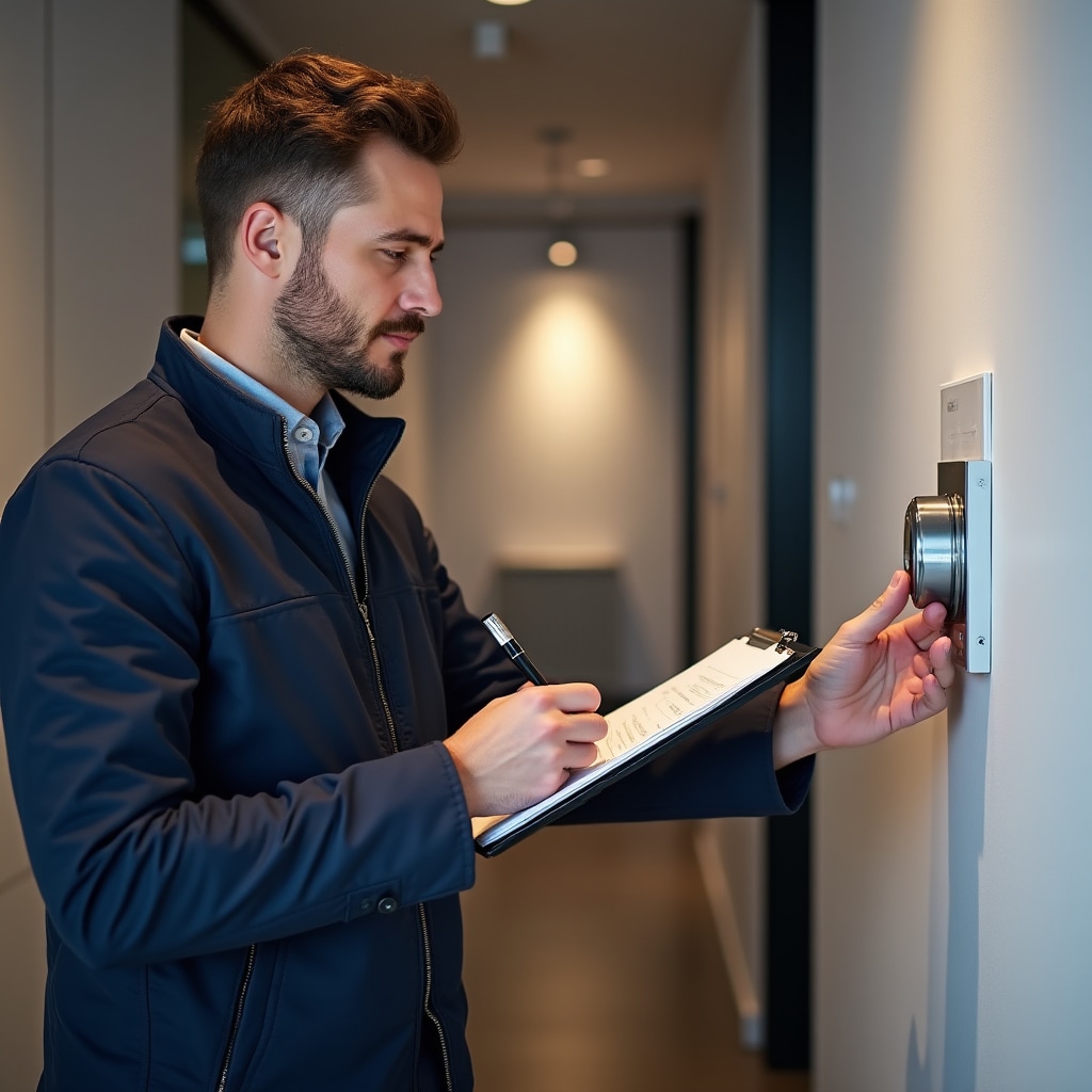 Controllo del sistema di riscaldamento in un esercizio commerciale